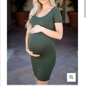 Sexy mama maternity mini dress